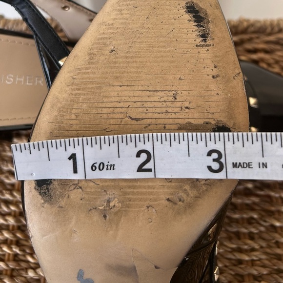 Marc Fisher‎ Carmon Slingback Block Heels Adjustable Buckle Size 8 - Picture 8 of 10